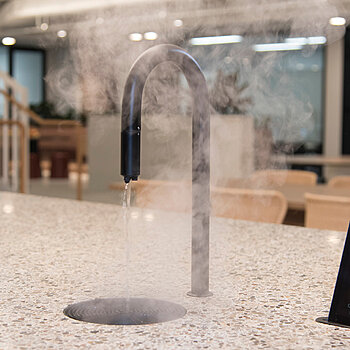 TopBrewer demonstrating the flash heating option installed in an office work kitchen
